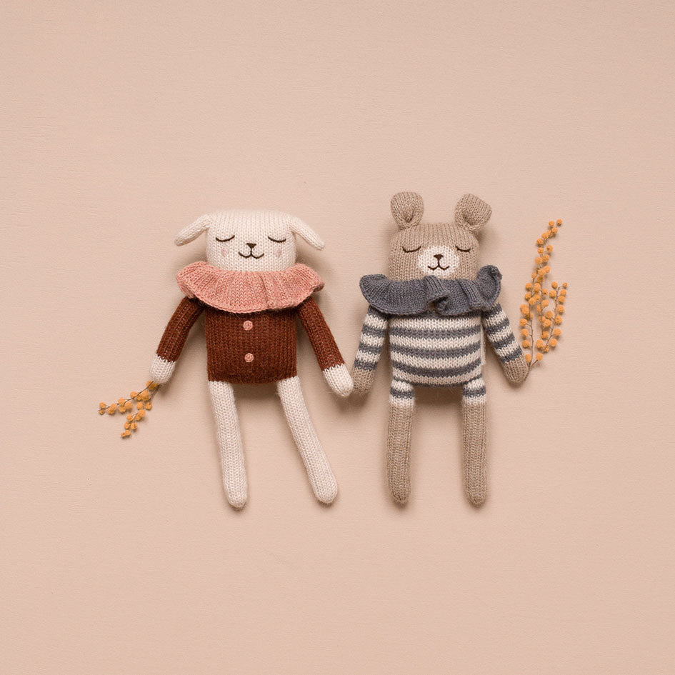 Lamb Knit Toy with Sienna Blouse